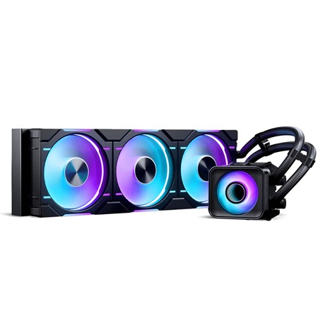 Phanteks Glacier One 360D30 DRGB AIO Liquid CPU Cooler,X2 Cap, Black